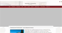 Desktop Screenshot of poderecasanova.it