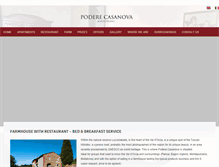Tablet Screenshot of poderecasanova.it